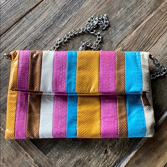 Striped Aldo clutch - Picture 1 of 4